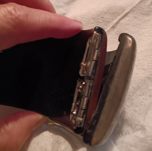 CHANEL SUPER RARE IRIDESCENT 12p CC bracelet cuff/clamper (broken) - Picture 9 of 9